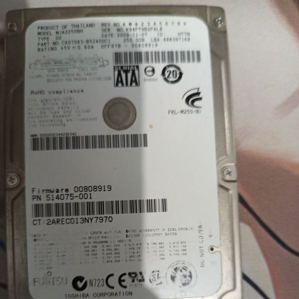 hdd 250 gb