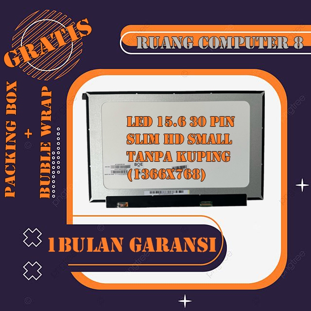 LED LCD LAYAR HP 15s-du3577TU 15s-du0015TX 15s-du3598TU 15.6 30 PIN Small Frame 1366x768