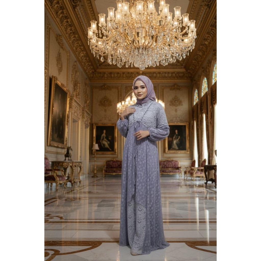 32 Baju Muslim Yesaya Dress Purple