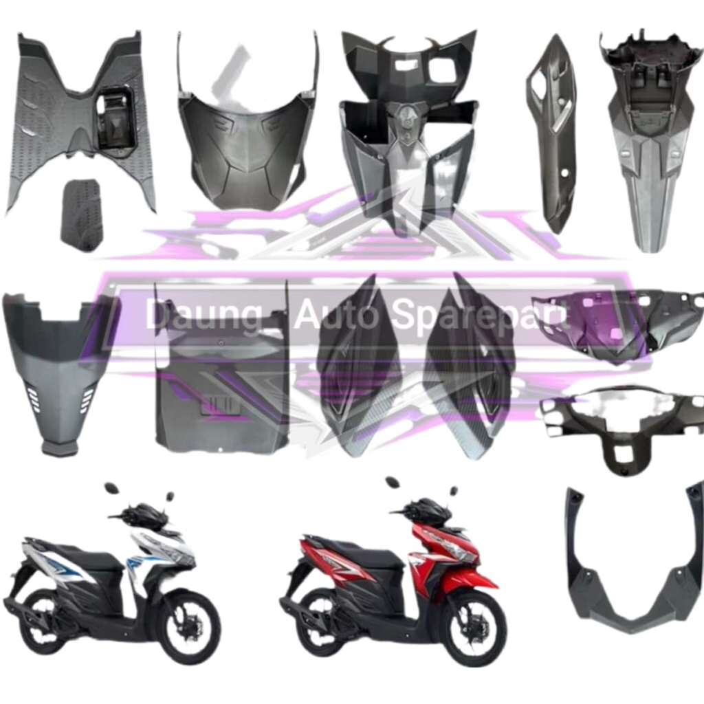 FULLSET Cover Body Kasar Honda Vario 125/150 LED OLD TAHUN 2015-2016-2017