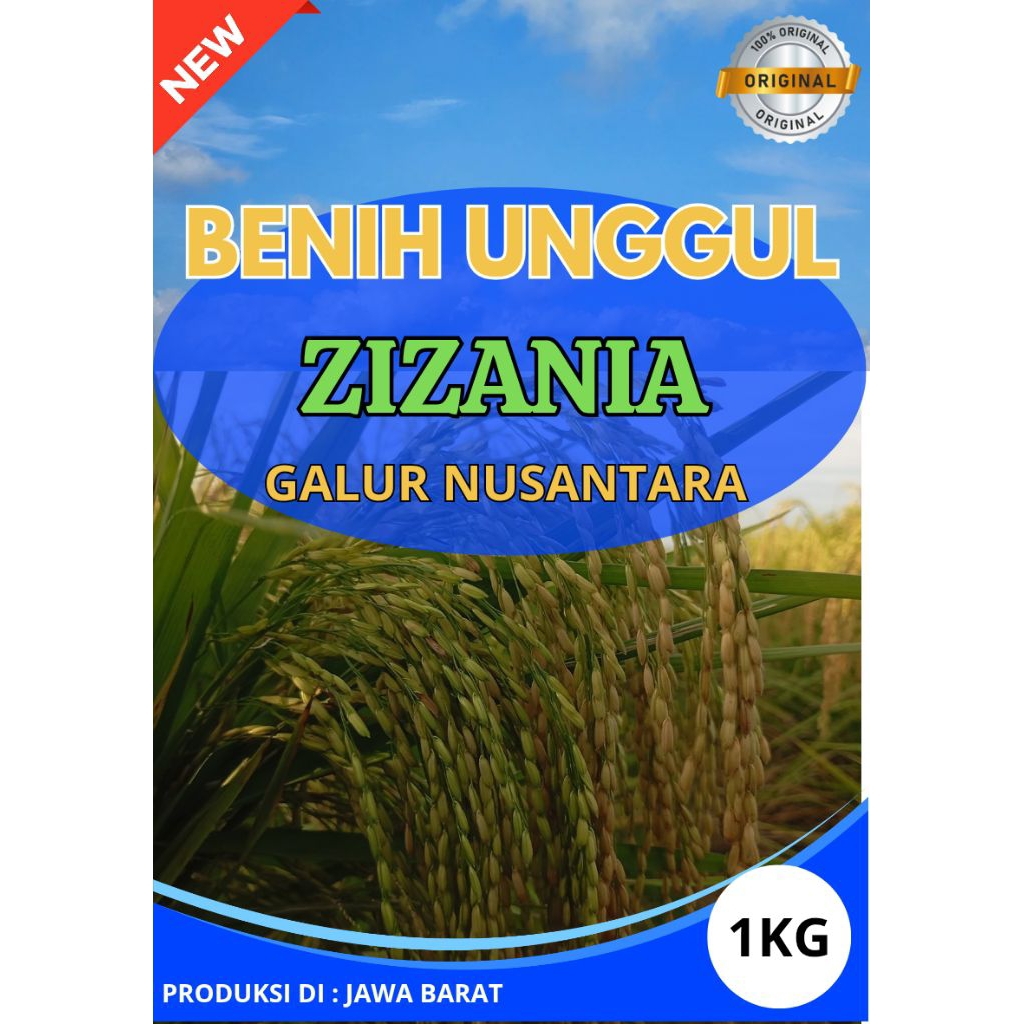 BIBIT PADI ZIZANIA ORIGINAL KEMASAN 5kg