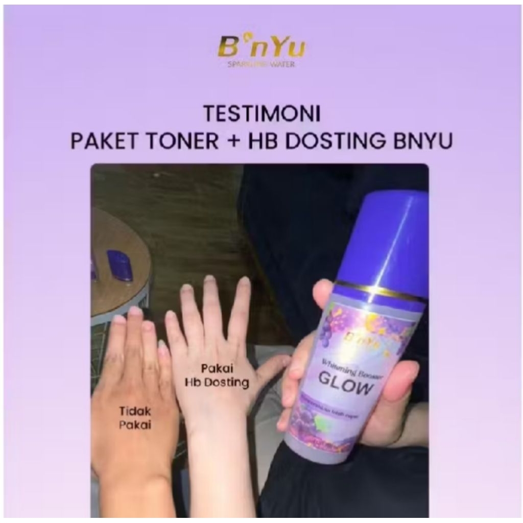 Hb Dosting Dan Toner whitening Booster Aroma Anggur BPOM mencerahkan kulit