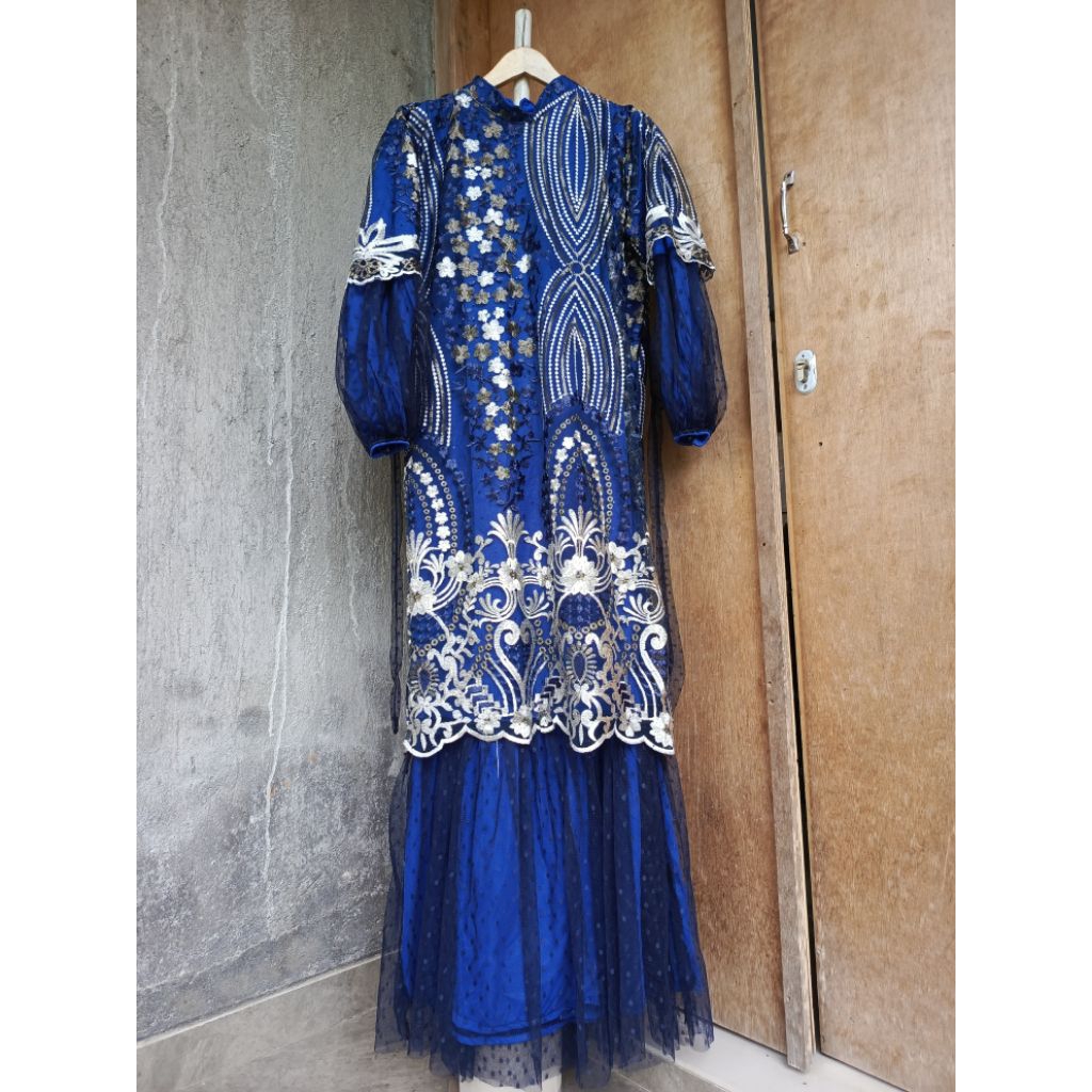 gamis brukat elektrik blue. GAMIS BRUKAT ELEKTRIK BLUE . GAMIS ELEKTRIK