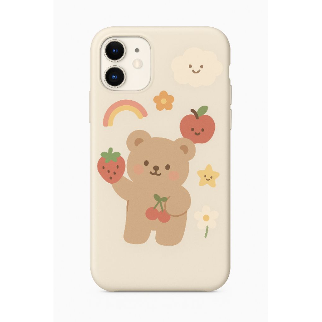 Kawaii Bear Softcase – Pastel Aesthetic