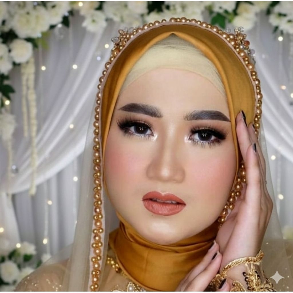 Slayer Pengantin Veil payet mutiara