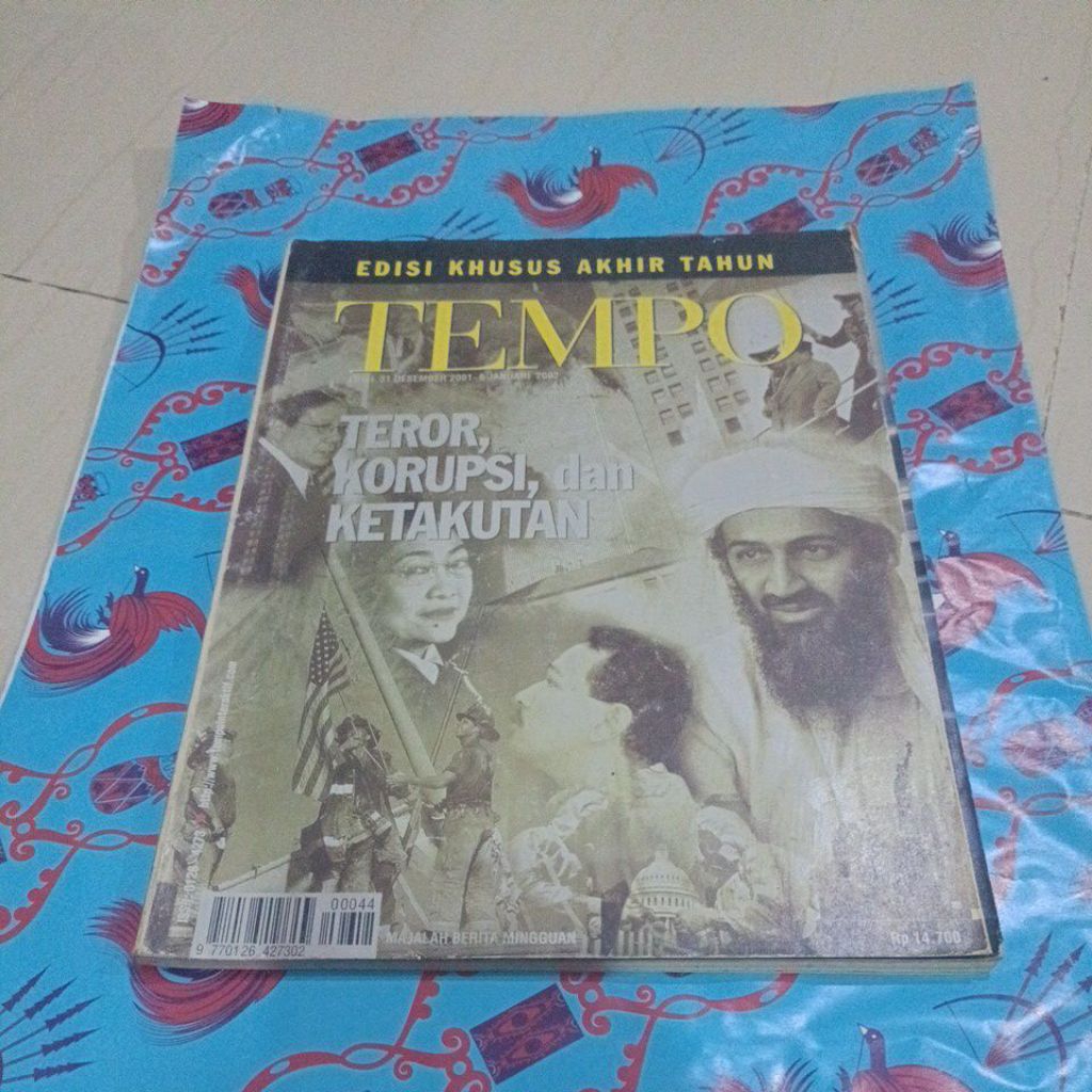 Edisi khusus Akhir Tahun Majalah Tempo tahun 2002 - Teror, korupsi dan ketakutan