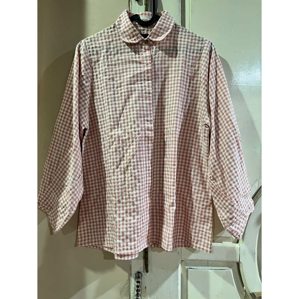 Kemeja wanita baby pink