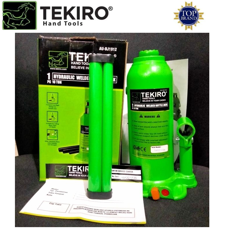 TEKIRO ORIGINAL DONGKRAK BOTOL 10 TON DONGKRAK MOBIL HYDRAULIC JACK DONGKRAK MOBIL TEKIRO