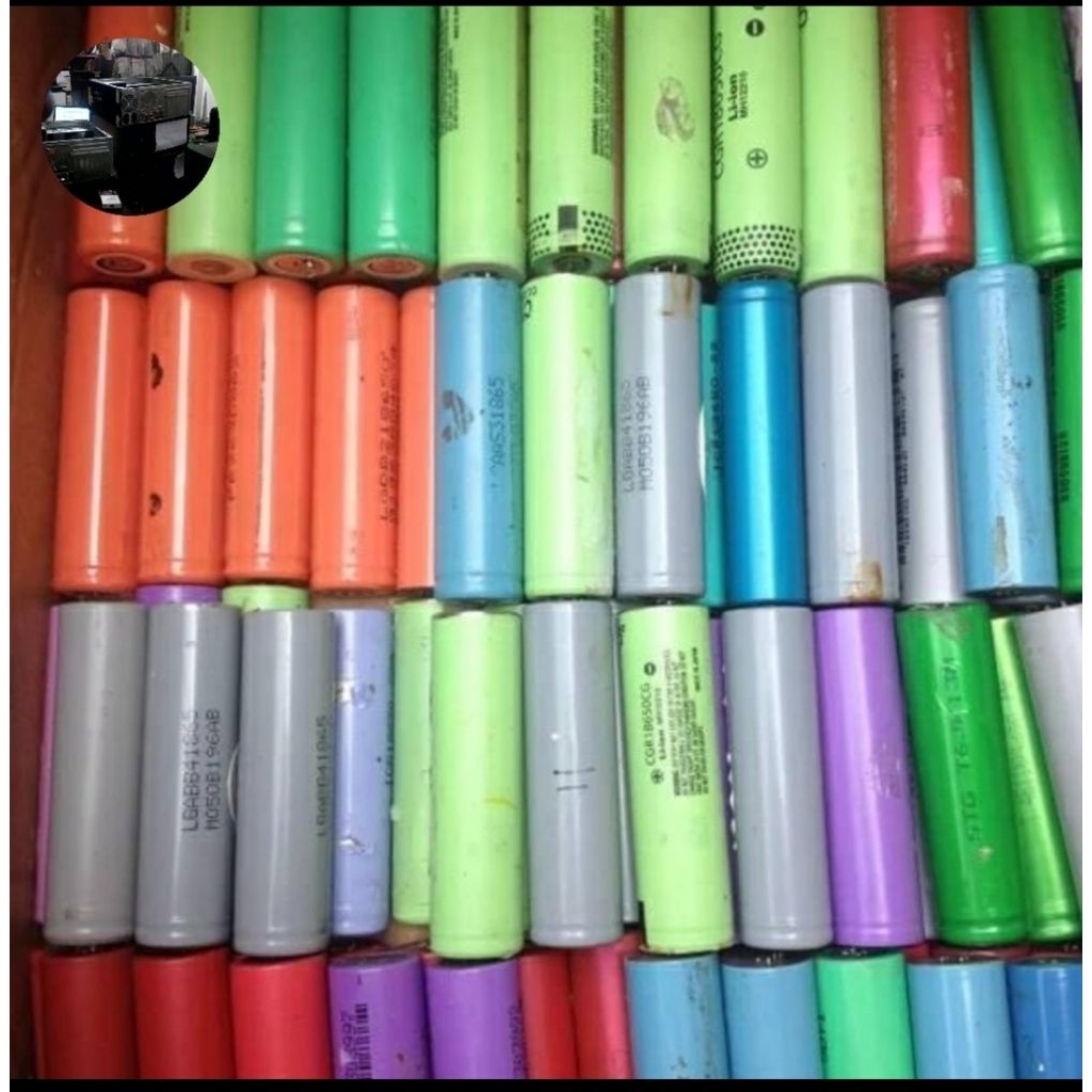 baterai bekas laptop 18650 1500-2000 mah