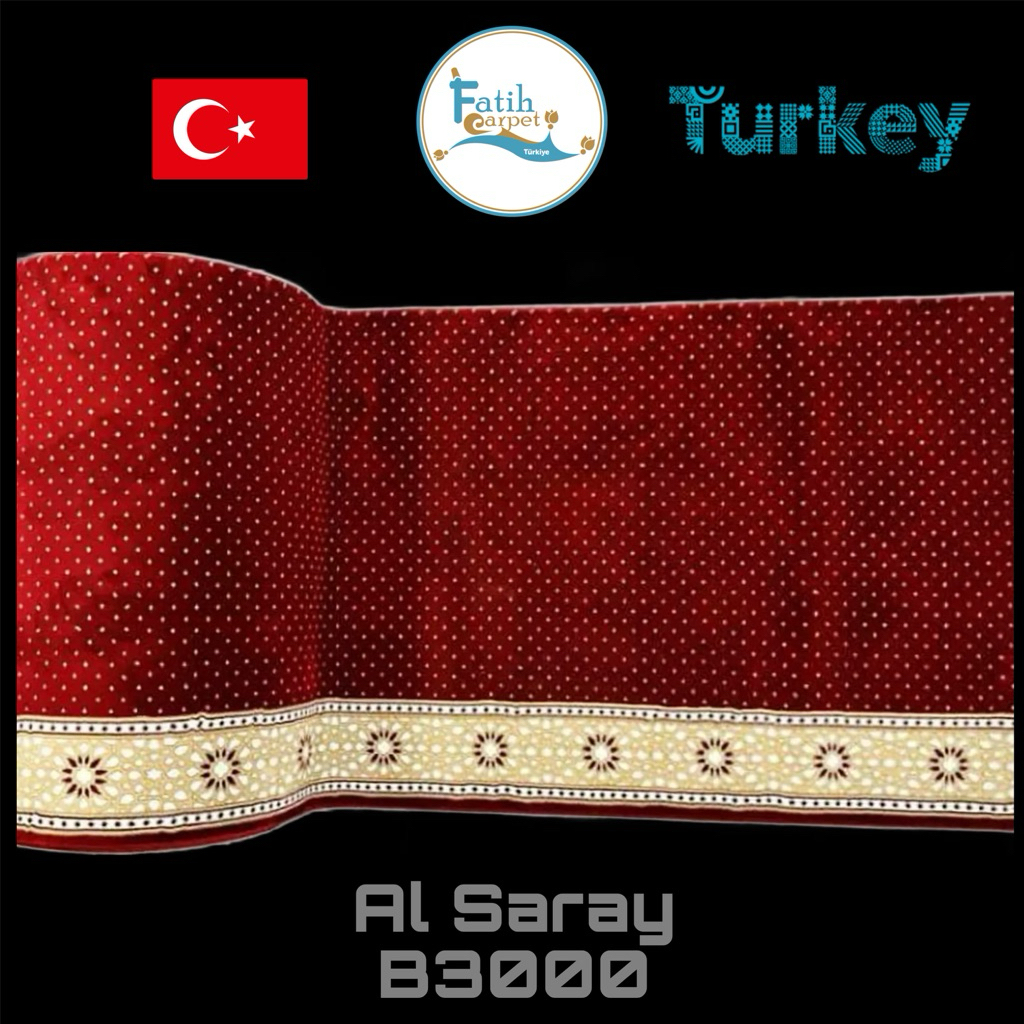 Karpet Masjid Al Saray Import Turki Size 120 Cm X 6 Meter - A3