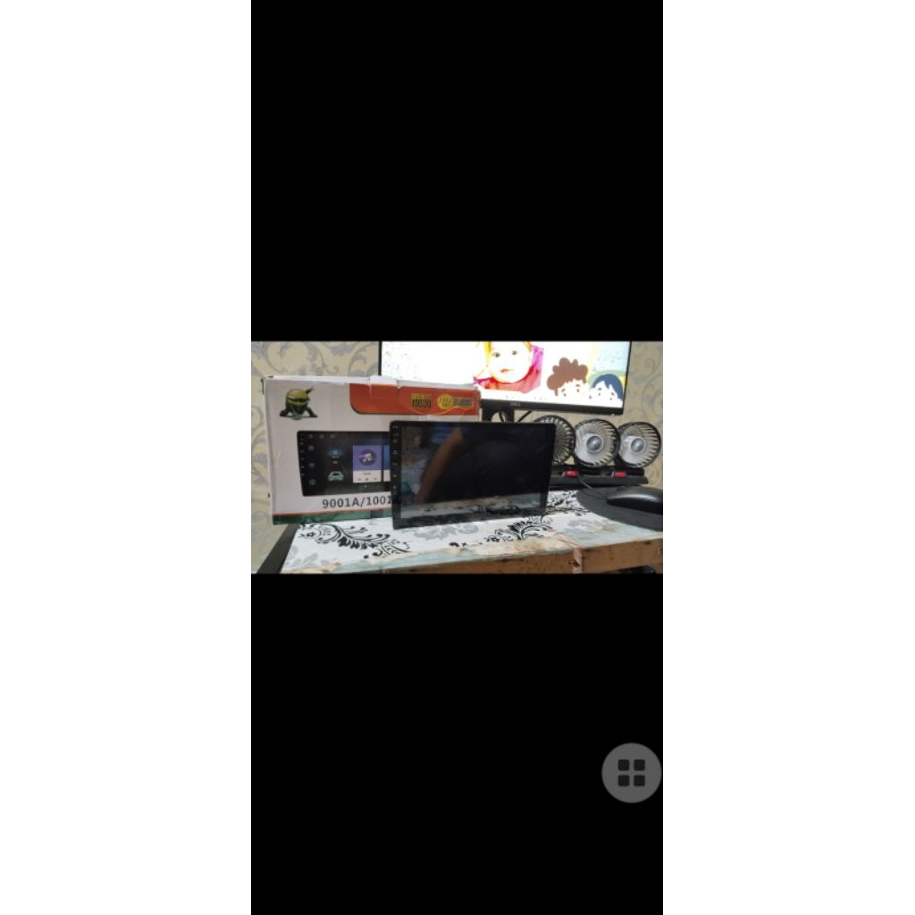 tv android semua mobil ukuran 10inc tipe 9001A .SECOND