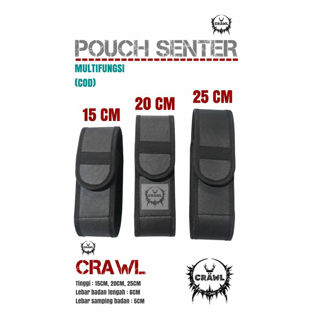 Sarung senter - Tempat senter - Kotak senter - Wadah senter - pouch senter