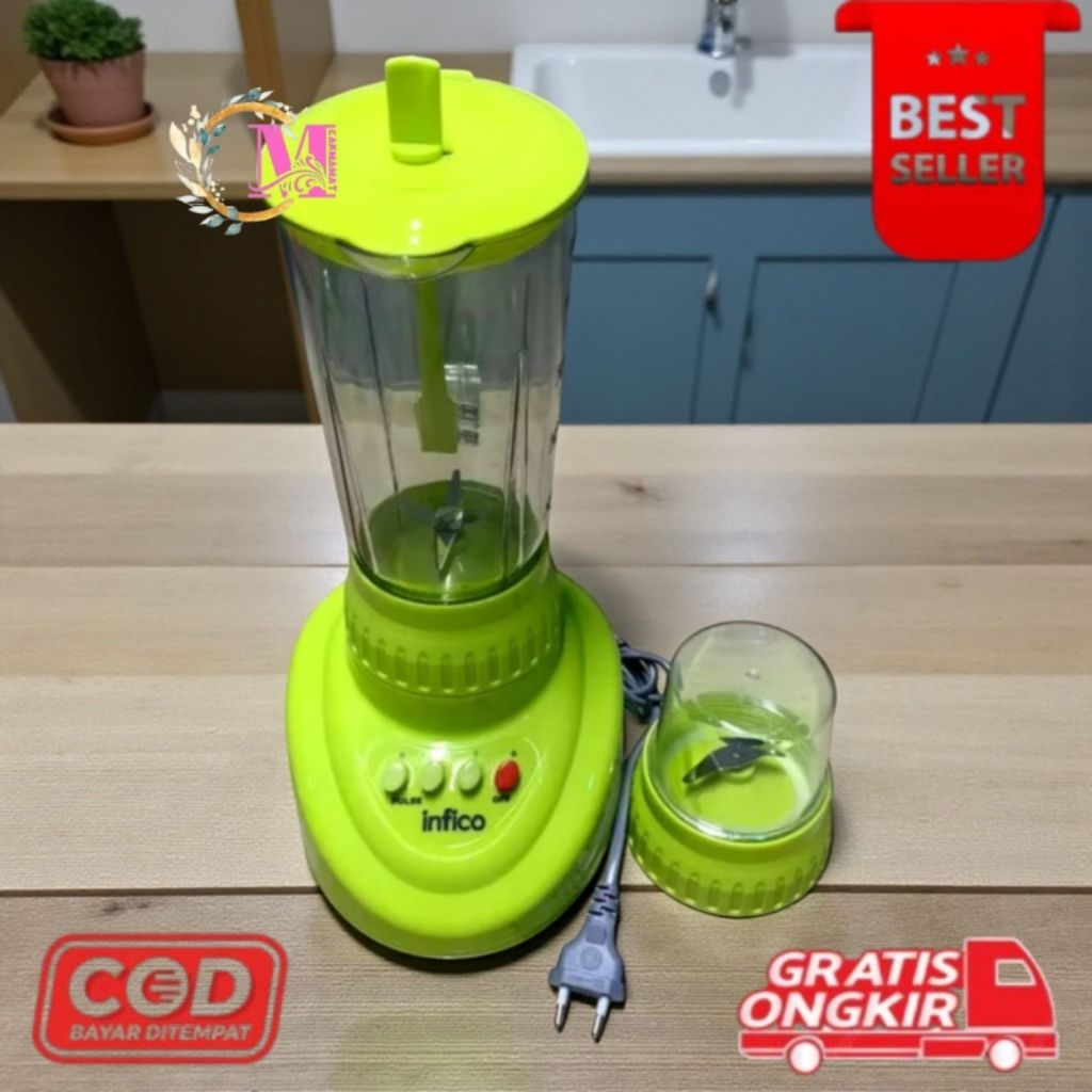[CM] Blender Infico 2 in 1 Fusion IBL-230 plastik & Versa IBL-230K kaca kapasitas 1.2 Liter