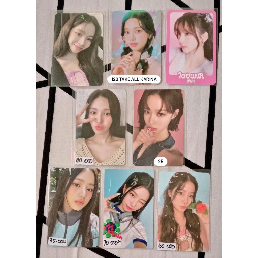[Ready Stock] Photocard Official KARINA AESPA my world appmus ring caendy tc WENDY RED VELVET chill 
