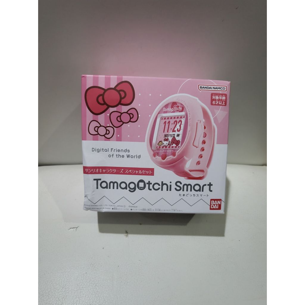 Tamagotchi Smart Sanrio Bandai Japan Fullset Original Mainan Jam Tangan Cewek Pink Mainan Anak Viral