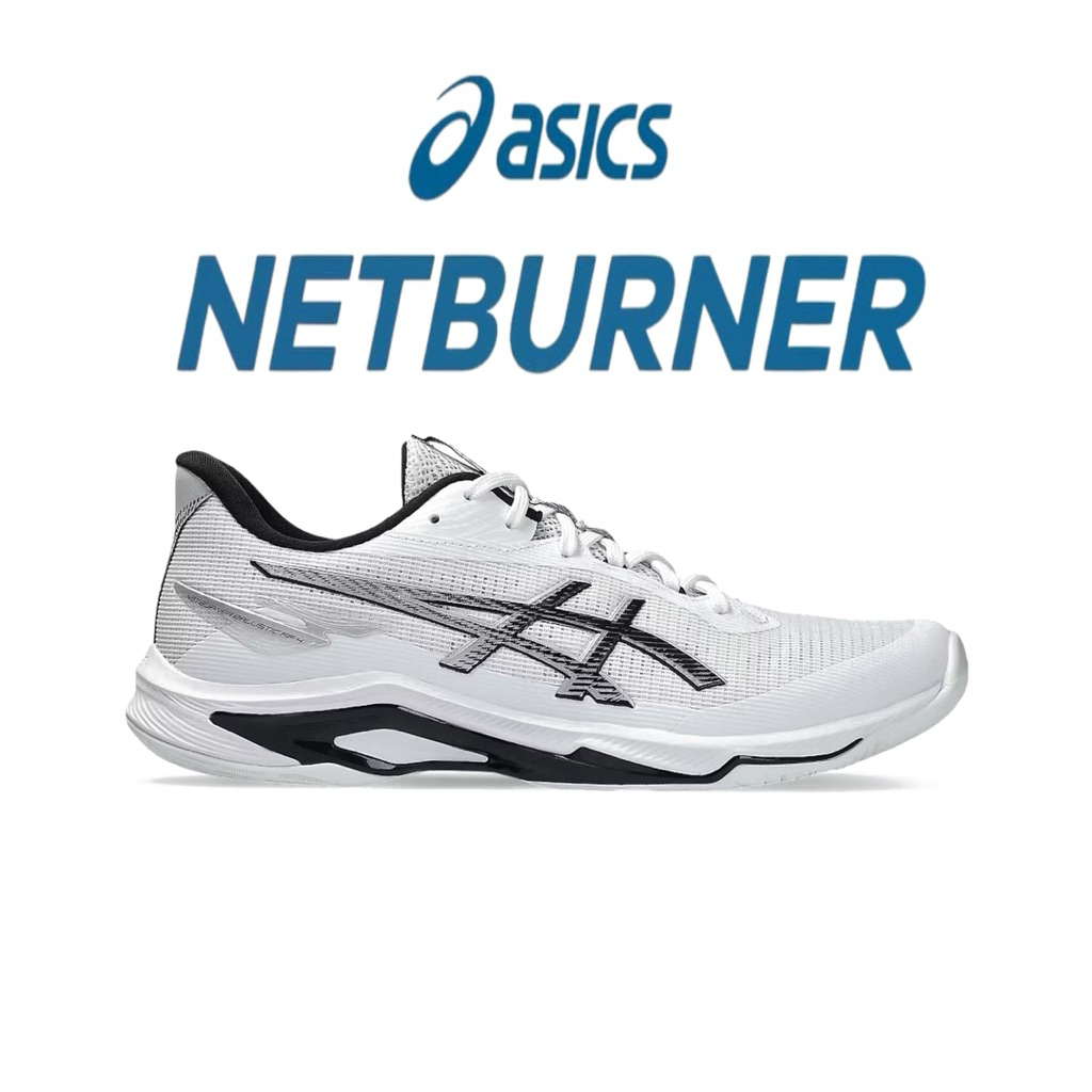 Sepatu Asics Netburner Ballistic Ff 4 Tenis White Black