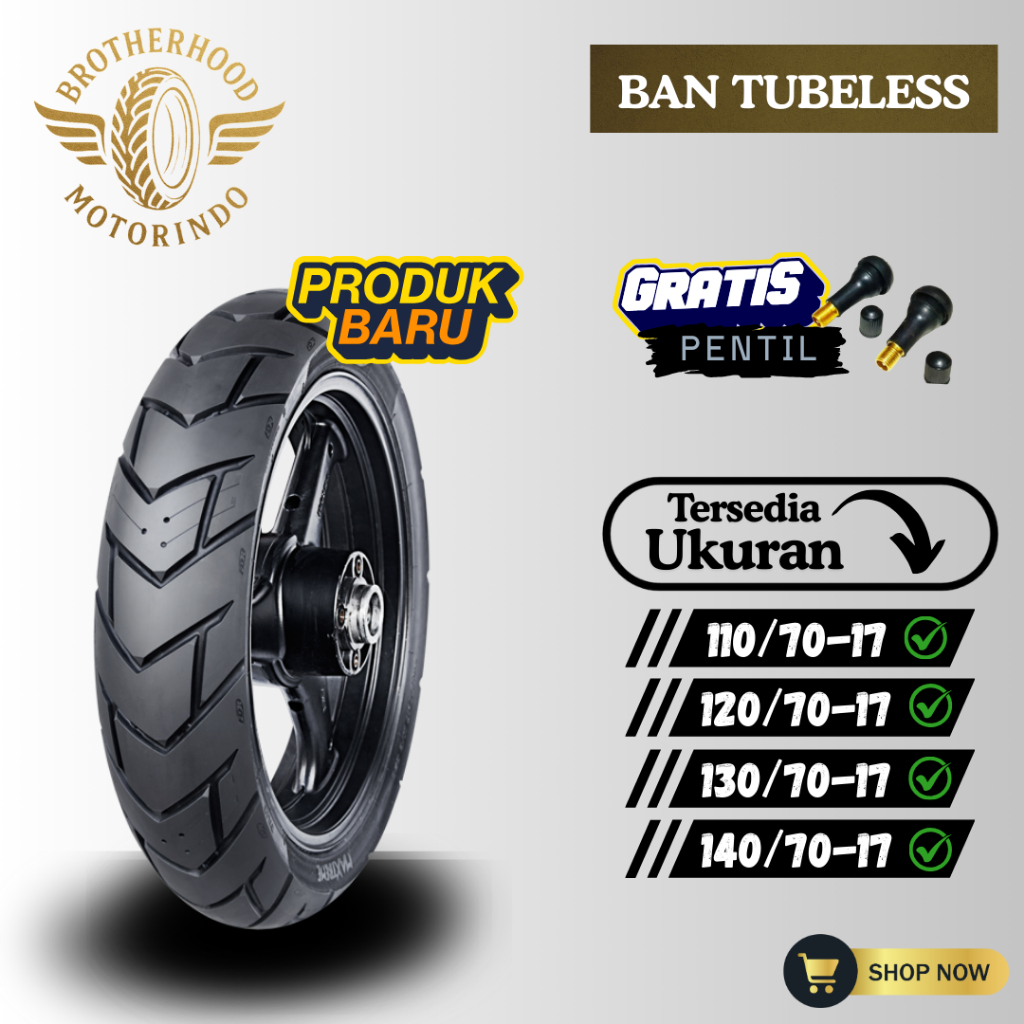 BAN FDR MAXTREME  ( 110/70-17 / 120/70-17 / 130/70-17 / 140/70-17 ) BAN TUBBELES / BAN MAXTREME TUBL