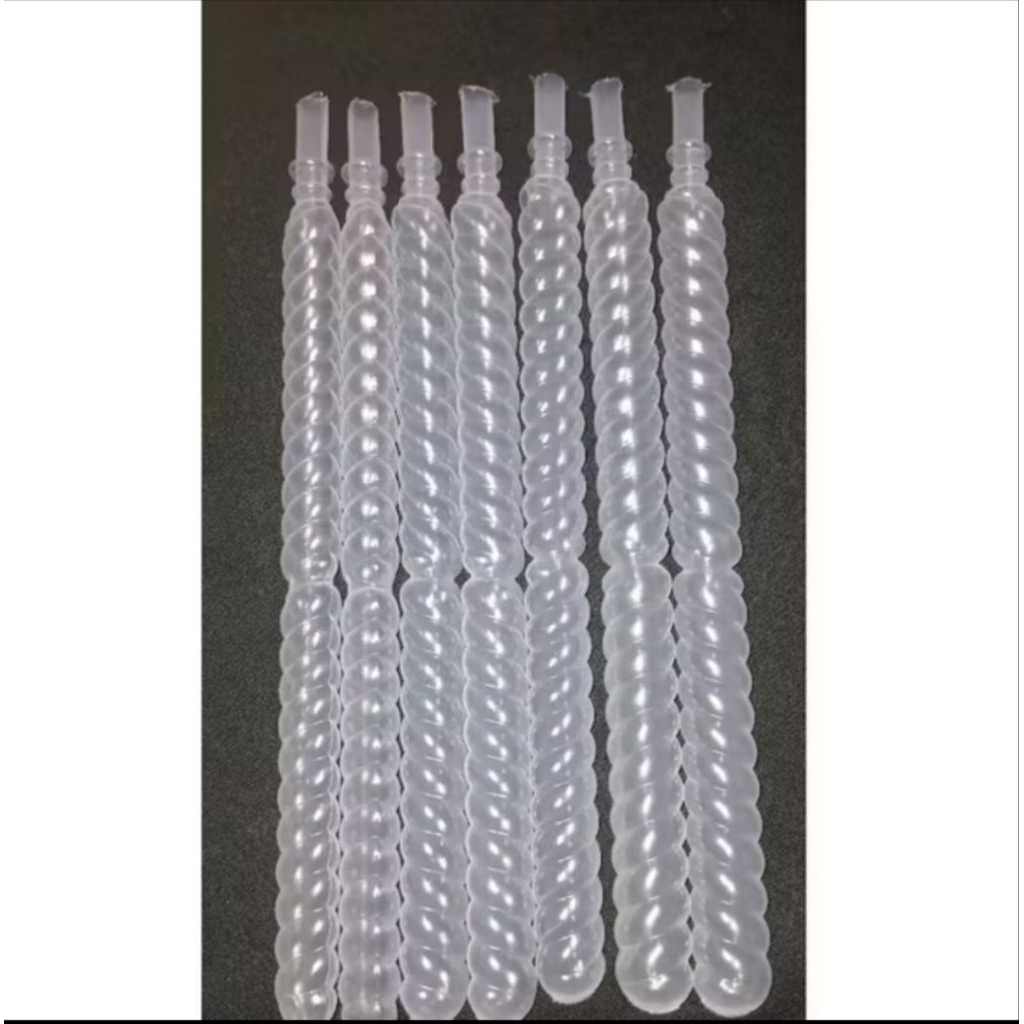 plastik es ulir plastik es bentuk ulir 100pcs