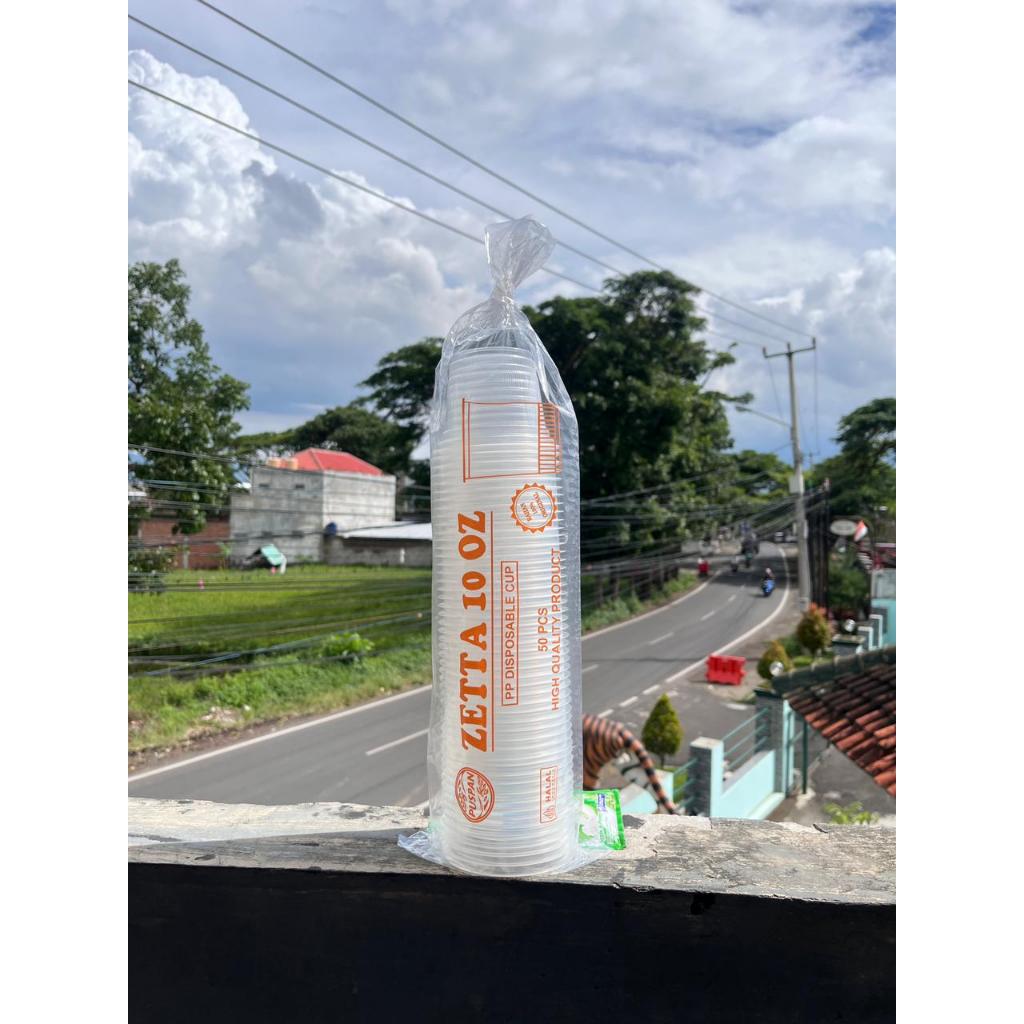Cup Plastik Zetta Puspan 10 OZ