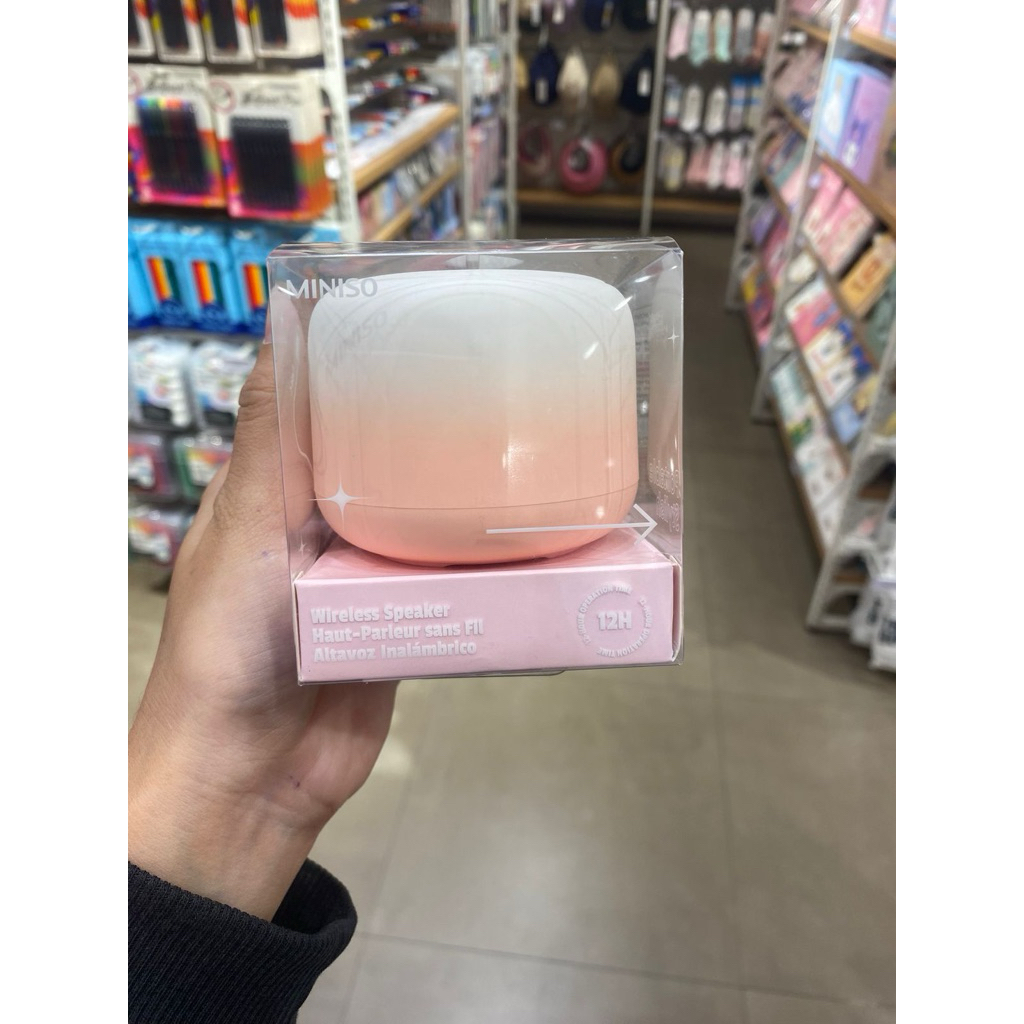 Miniso - Portable Fashion Gradient Wireless Speaker Model (Pink)