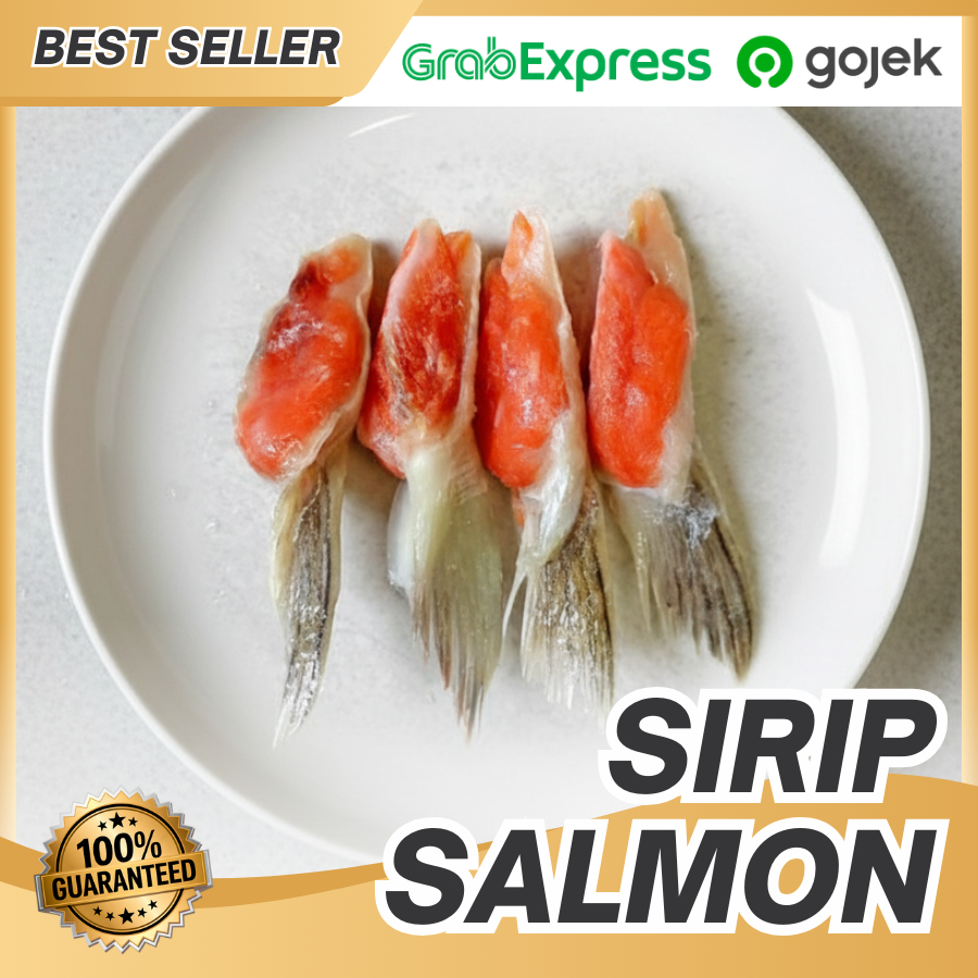 Sirip Ikan Salmon Segar 250gr - Salmon Fin Fresh - Sirip Salmon Segar Premium