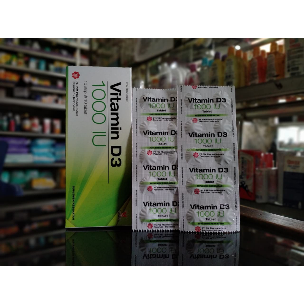 VITAMIN D3 1000 IU 1 STRIP @10 TABLET vitamin d3 pim