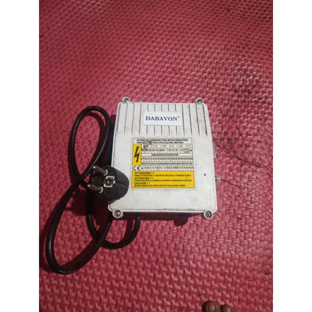 Control box pompa air DABAVON