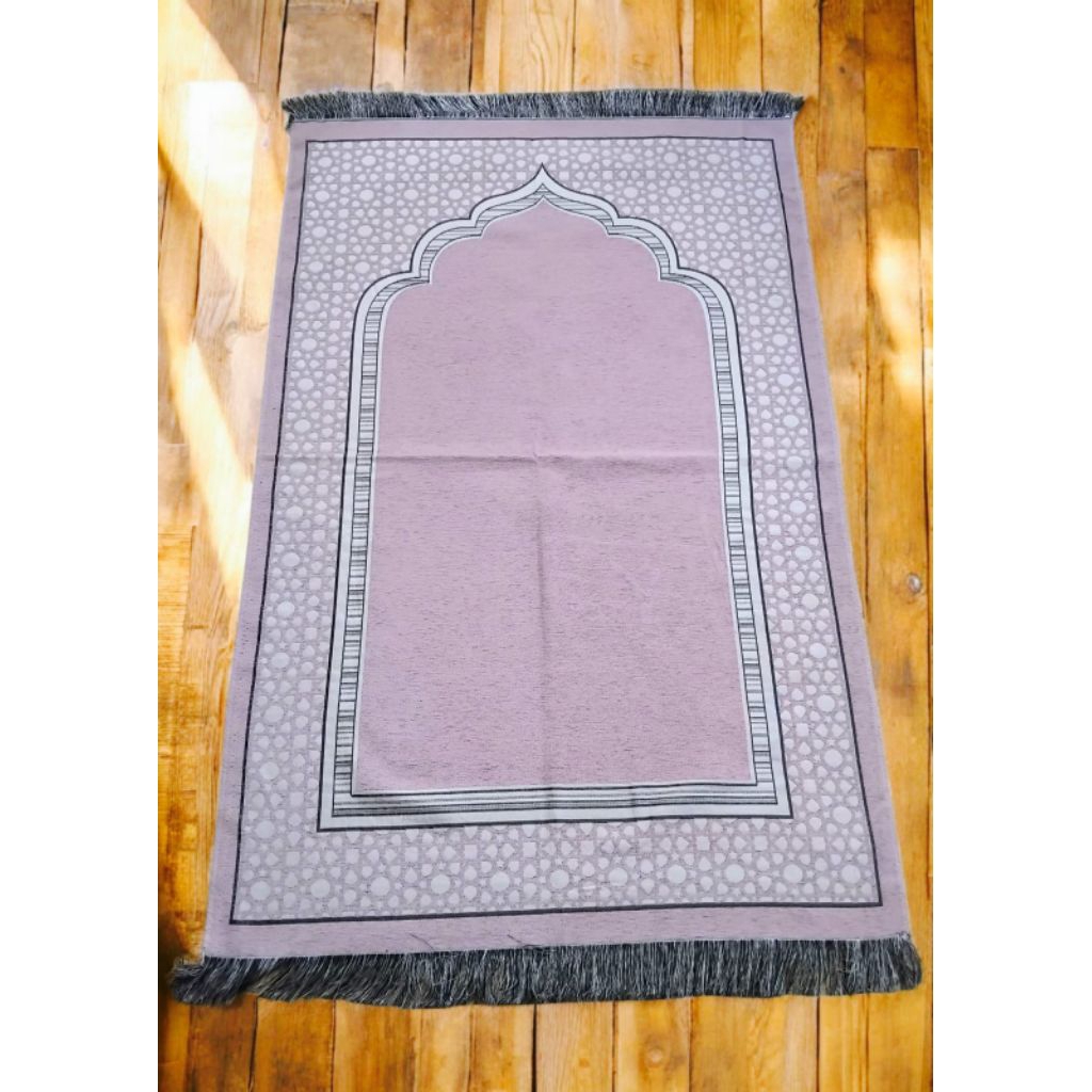 Sajadah turkey rajut 70x110cm/Sajadah Motif Polos/Sajadah Travelling