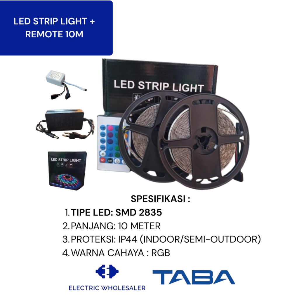 LAMPU STRIP LED RGB 2835 + REMOTE