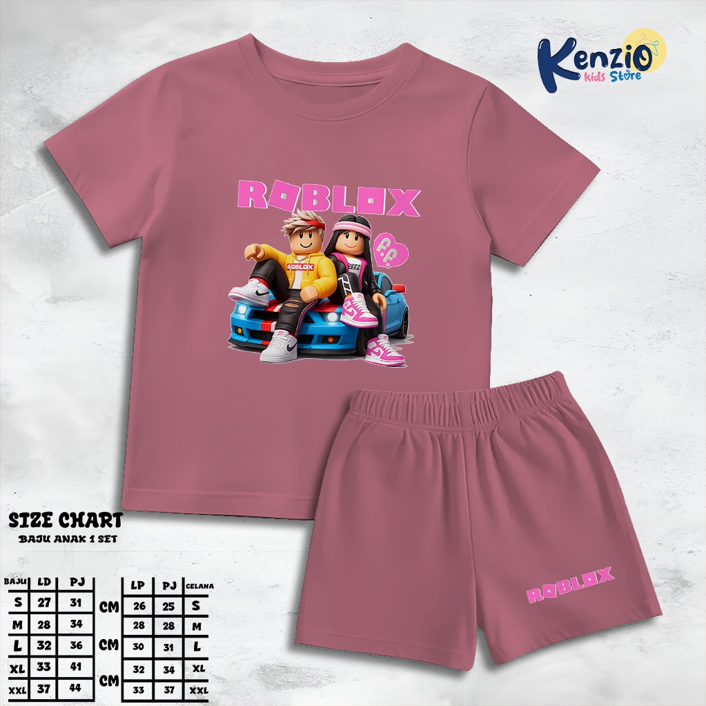 Baju Setelan Roblox Anak Laki Laki - Kaos Distro Karakter Roblox