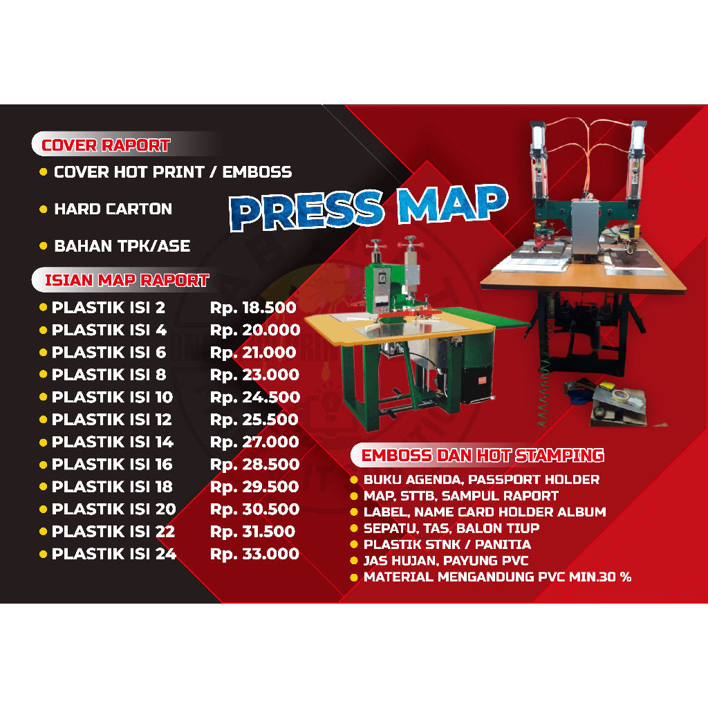 MAP RAPOT | SAMPUL RAPOT | MAP IJAZAH | CUSTOM