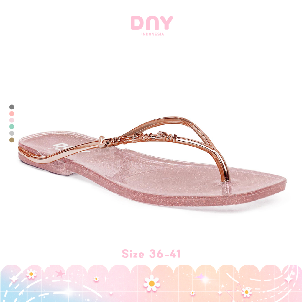 Sepatu DNY Sendal Teplek Wanita Sandal Jalan Santai Sendal Flip Flop Cewek SD094B