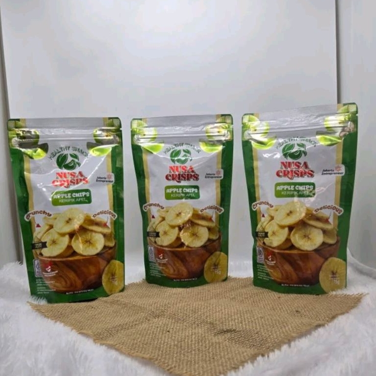 CAMILAN KERIPIK BUAH KERING APEL | CAMILAN SEHAT TANPA PENGAWET MANIS ALAMI