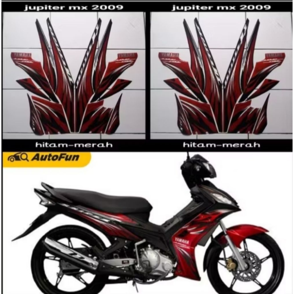 Striker striping motor Yamaha Jupiter MX Old MX Lama Warna MERAH