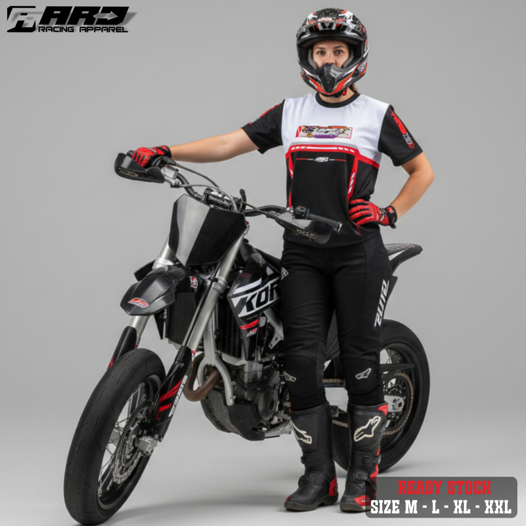 JERSEY RACING SUPERMOTO RIDER/BAJU JERSEY SUPERMOTO CRF KLX WR DTRACKER