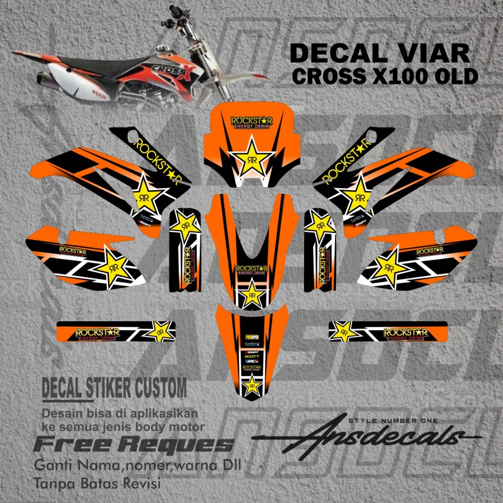 Stiker Viar Cross X 100 Stiker Mini Trail Viar Cross X 100 New Stiker Mini Trail