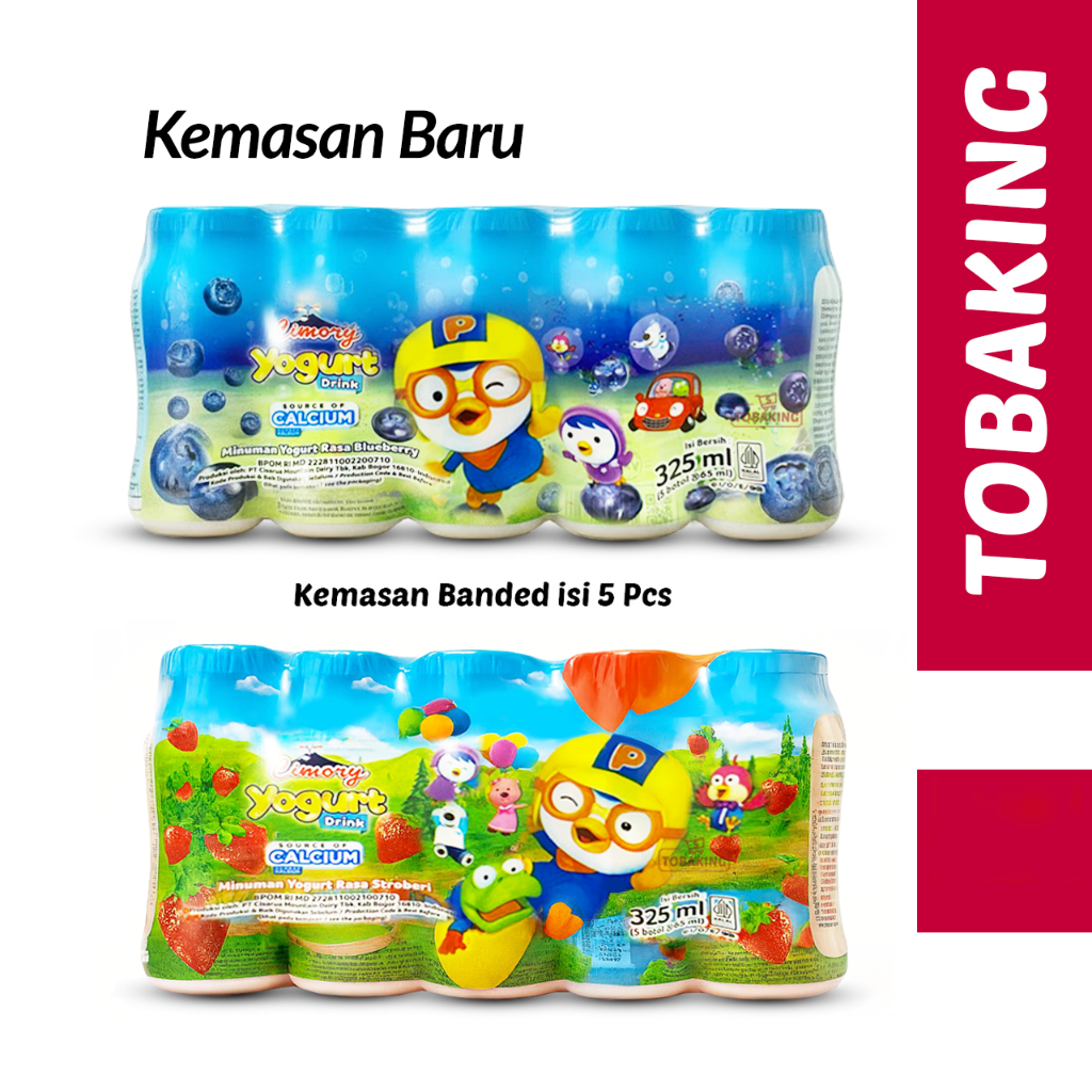 Cimory Yogurt Drink 65ml banded isi 5 Botol