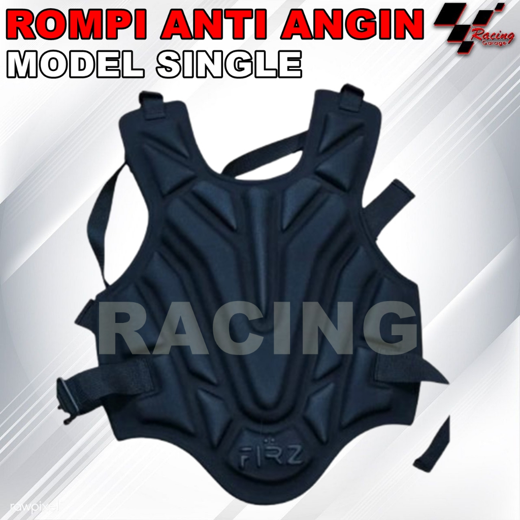 ROMPI SINGLE VEST ANTI ANGIN PELINDUNG DADA ROMPI MOTOR TOURING WINDBREAKER