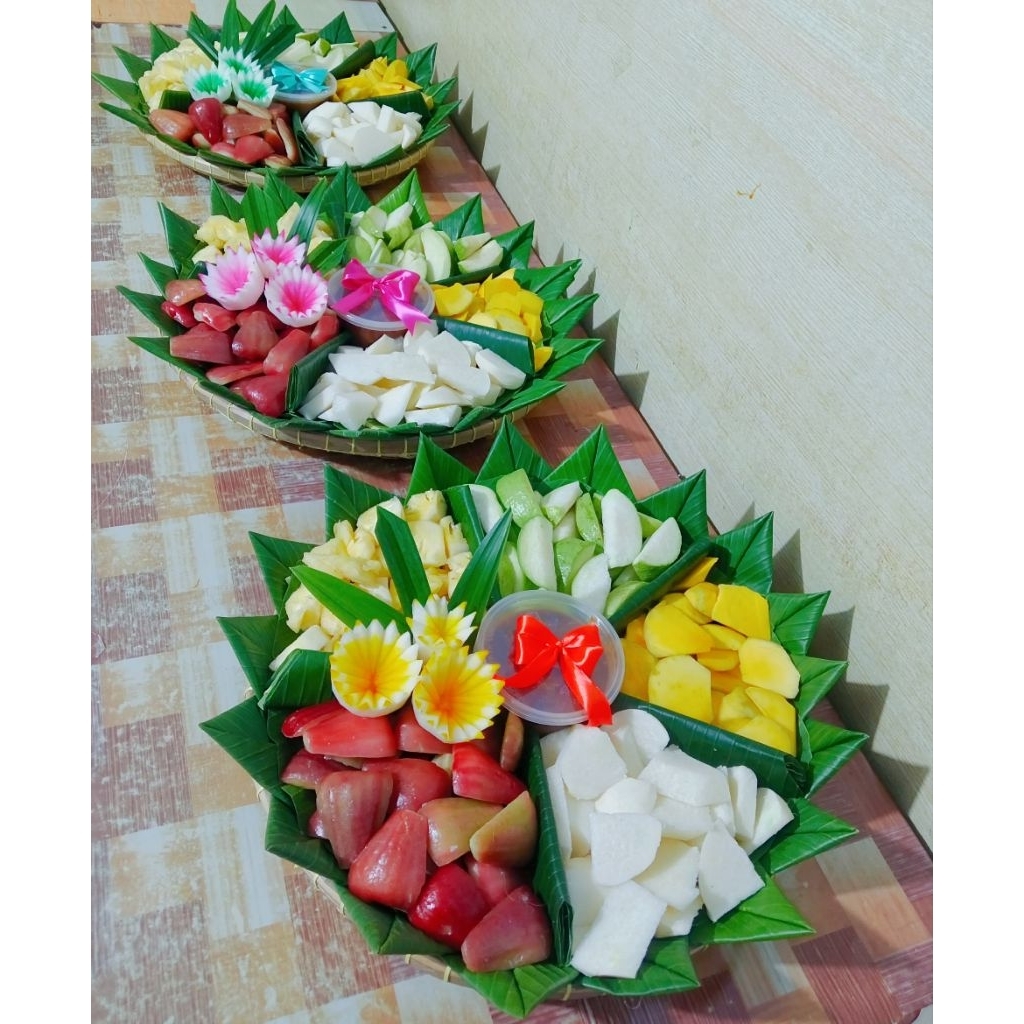 Rujak tampah/paket rujak/Rujak buah 10 porsi