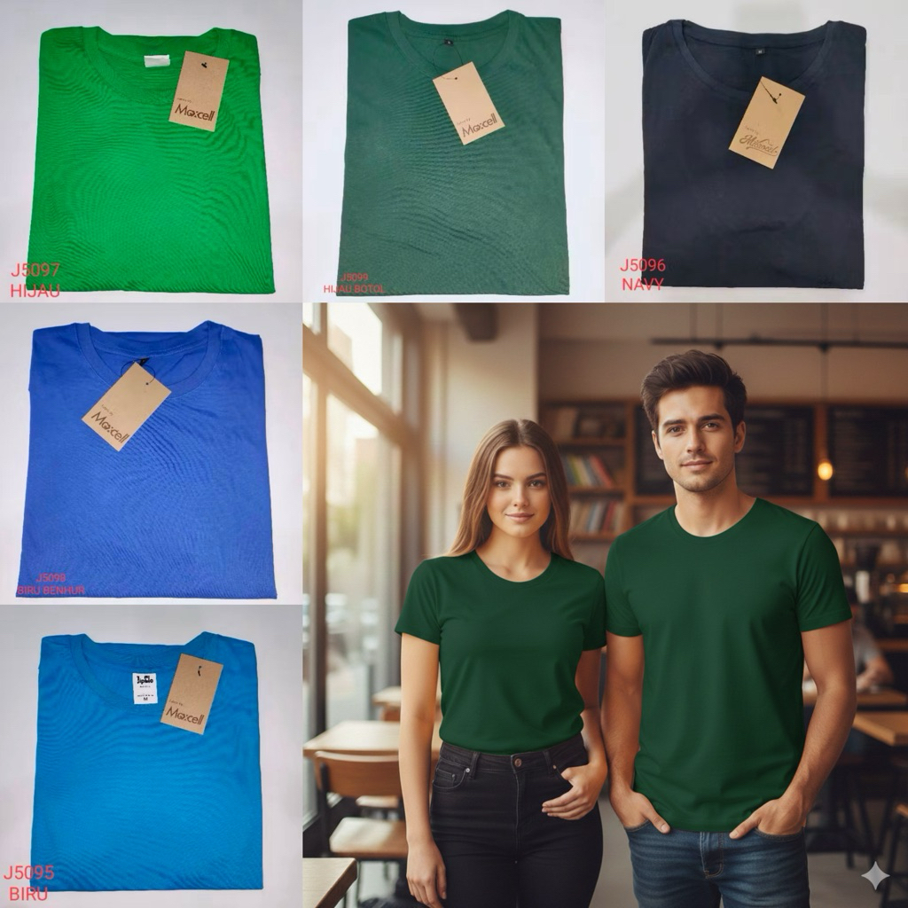 Kaos Pria dan Wanita J5095 J5096 J5097 J5098 J5099 J300RJK