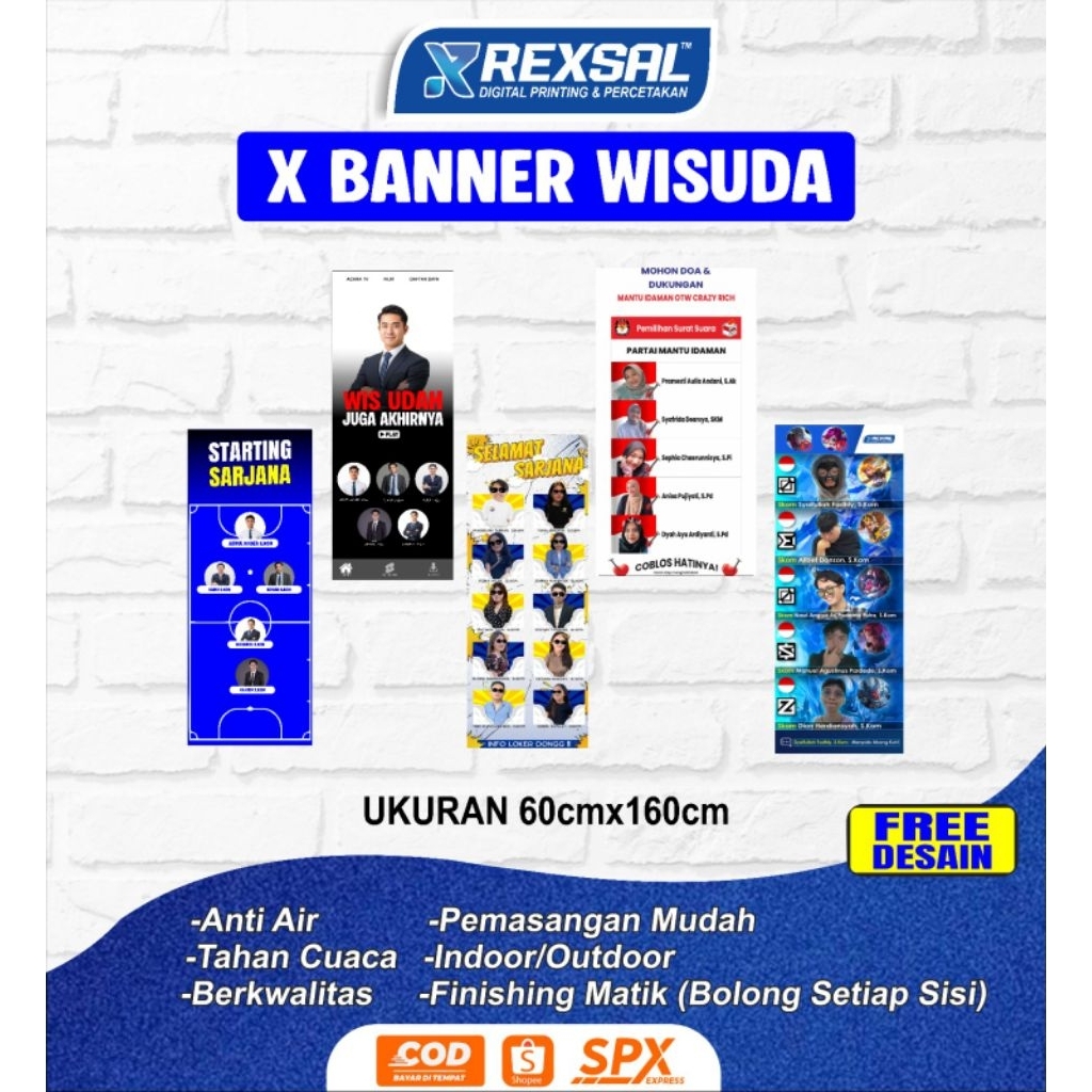 X-banner wisuda,banner wisuda unik,x-banner graduation