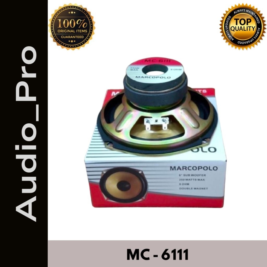 Speaker Component 6" MC-6111 Subwoofer | Komponen Speaker 6inch MC 6111 Subwoofer