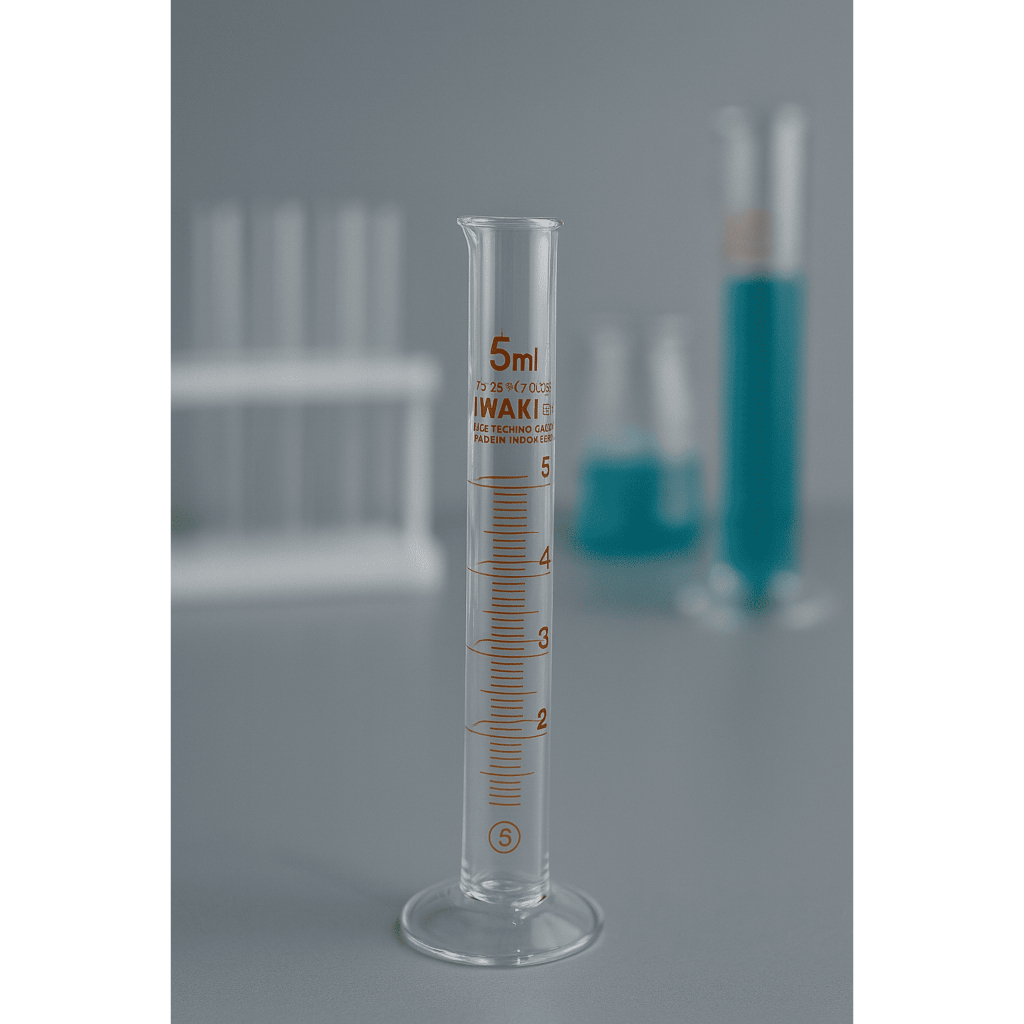 Gelas Ukur 5ML Takar Measuring Cylinder Kaca Lab Tabung 5 ML