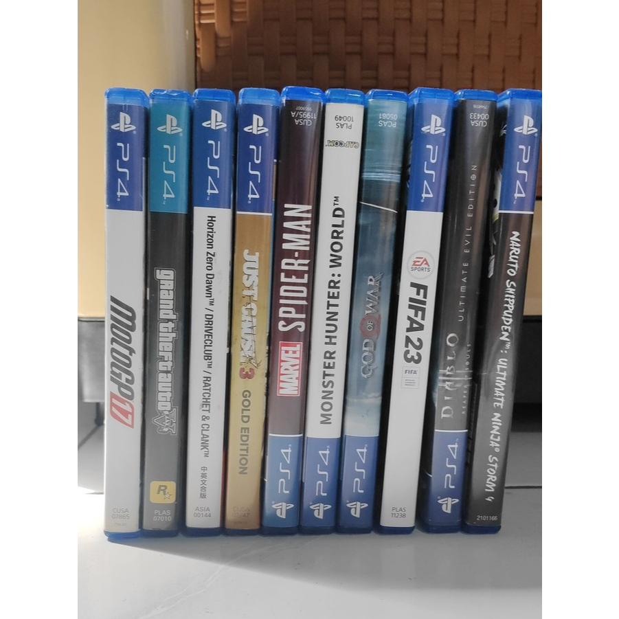 Kaset BD PS4 Second Original GTA V, Horizon Zero Dawn, Marvel Spiderman
