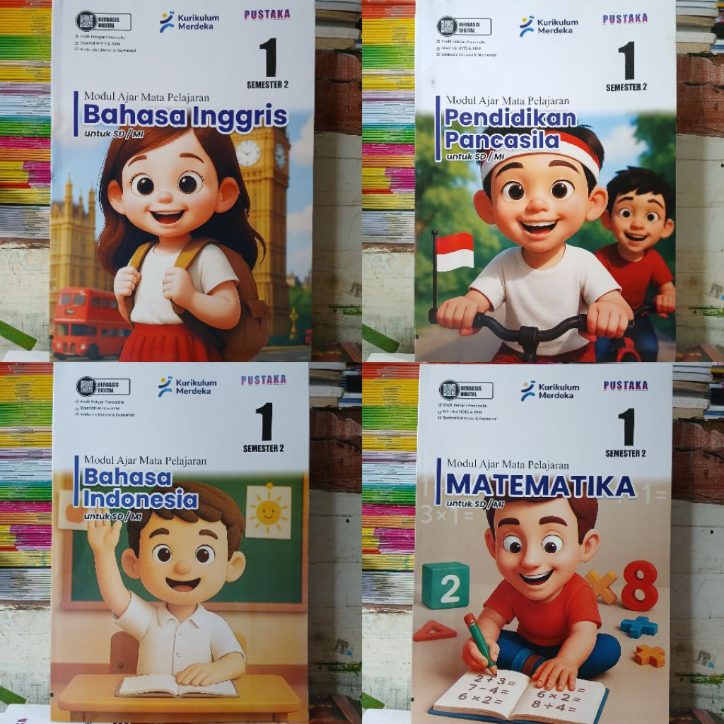 LKS PUSTAKA KELAS 1 SD/MI SEMESTER 2 KURIKULUM MERDEKA