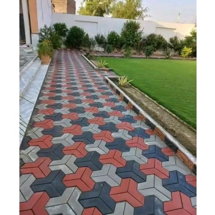 PAVING BLOCK/COUNBLOCK 3D pola V kualitas press hidraulik K300