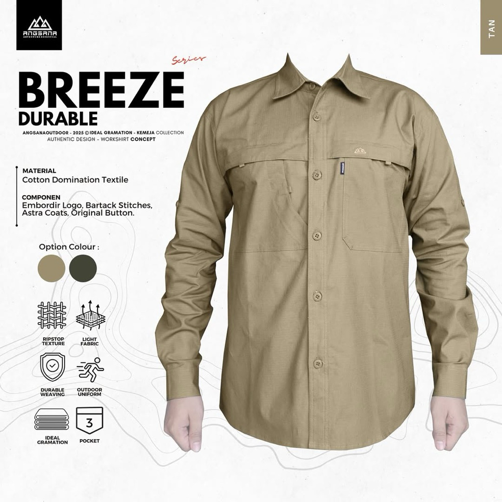 Kemeja Angsana Seri Breeze