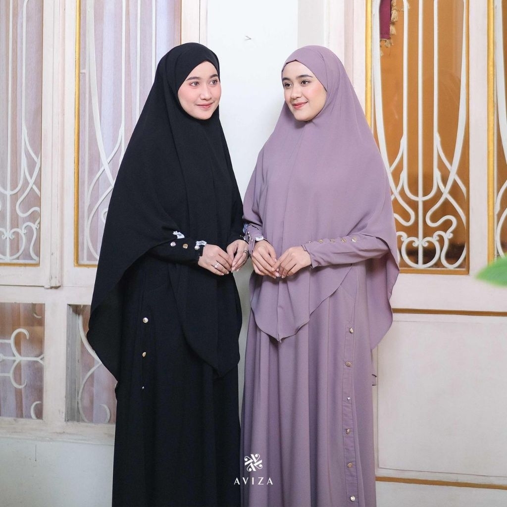 HAYYA ABAYA GAMIS SET KHIMAR BY AVIZA - Kalula Syari Ori Qiara / Gamis Cadar