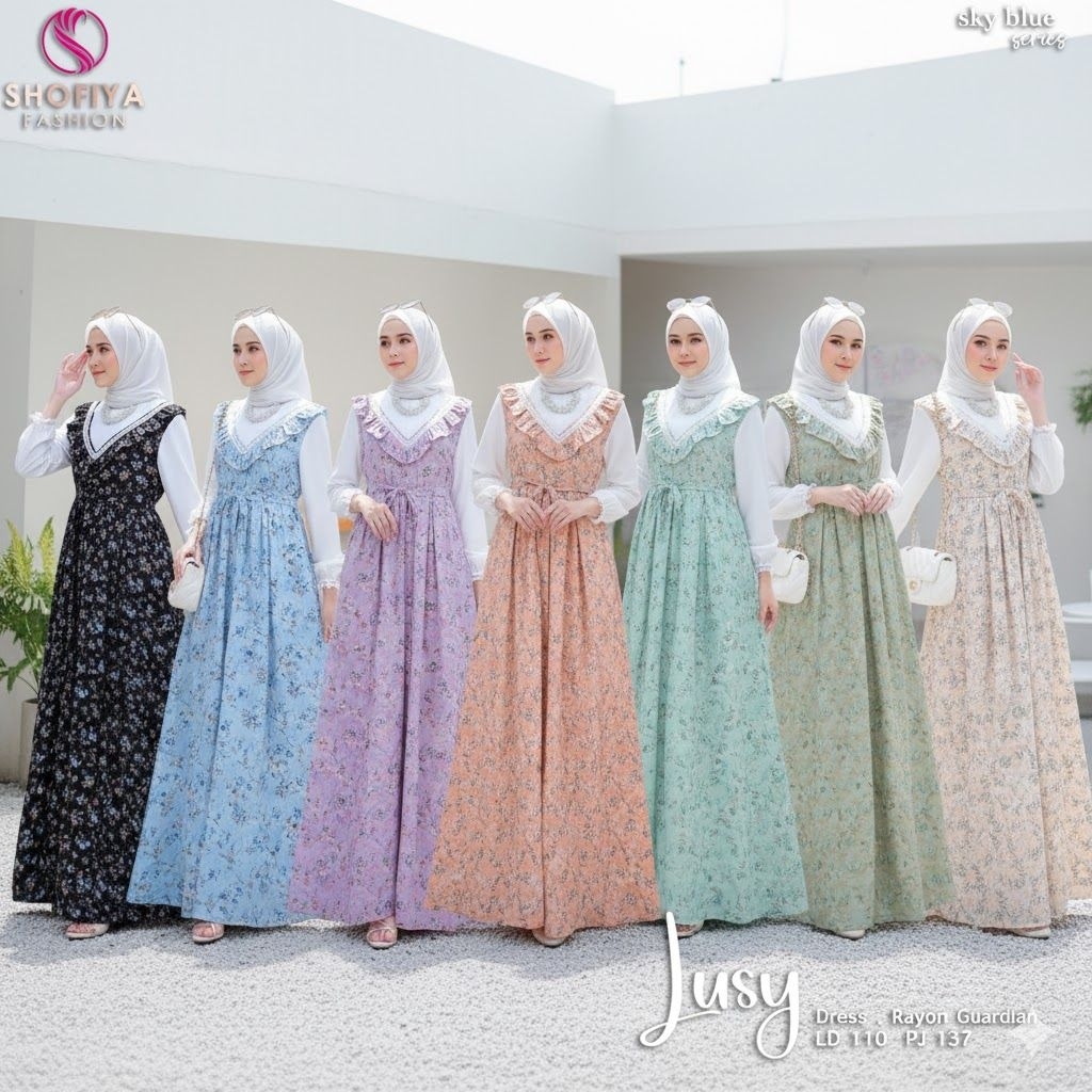 LUSY GAMIS BAHAN RAYON GUARDIAN Original by Shofiya