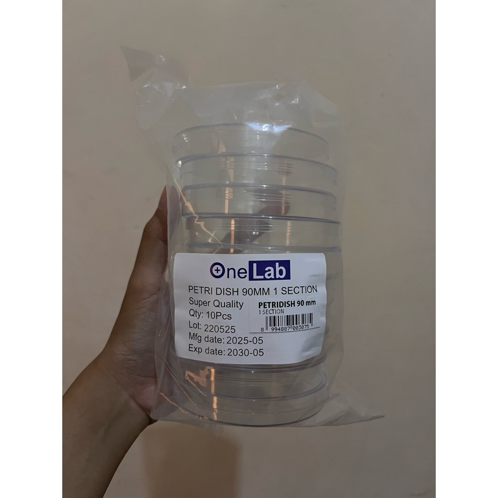 Preloved Baru Cawan Petri 90 mm One Lab